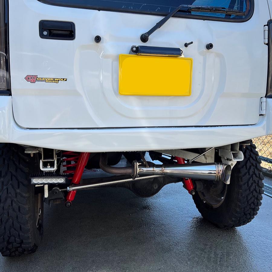 ジムニー JB23 マフラー メガホンマフラー ショートバンパー用 ジムニー JB23 マフラー メガホンマフラー ショートバンパー用