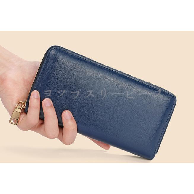 長財布 メンズ 安い 本革 革 大容量 オイルレザー 緑 深緑 グリーン 50代｜shop3piece｜11