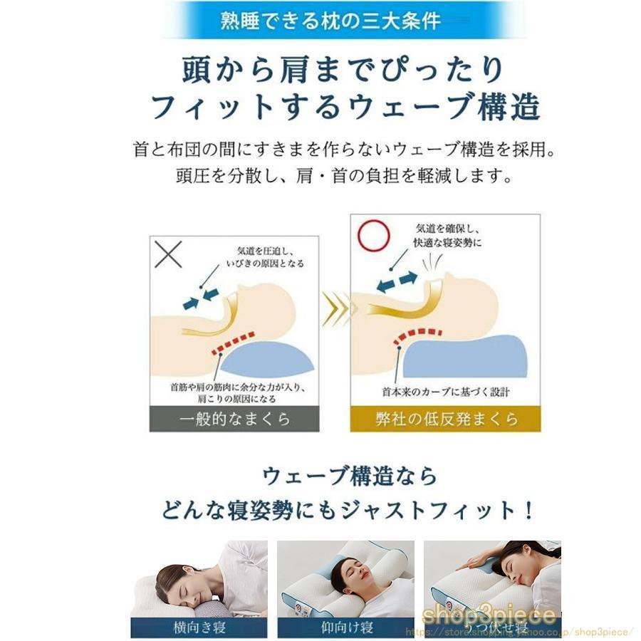 枕 肩こり 首が痛い 横向き 低反発枕 ギフト まくら マクラ 安眠枕 首