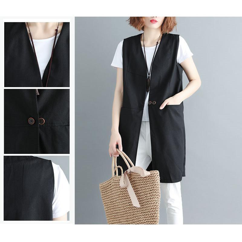 ジレ ベスト レディース トップス ロング丈 ロングジレ ロング 無地