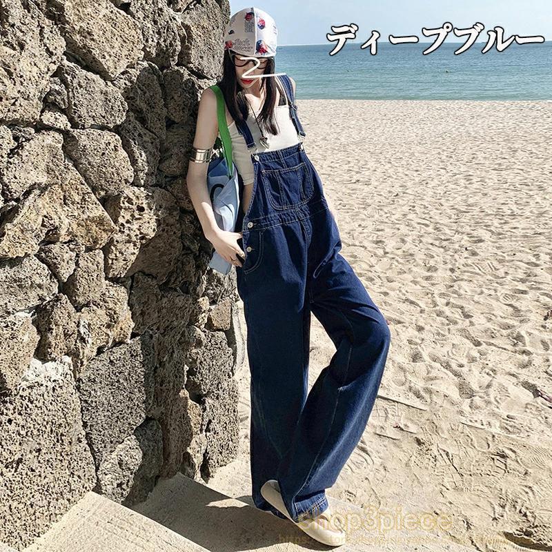 デニムサロペット レディース オーバーオール サロペット 夏 春