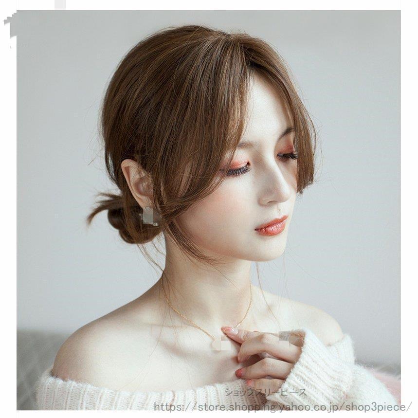2color 3D構造部分ウィッグ ヘアピース 女性 ウイッグ かつら 付け毛