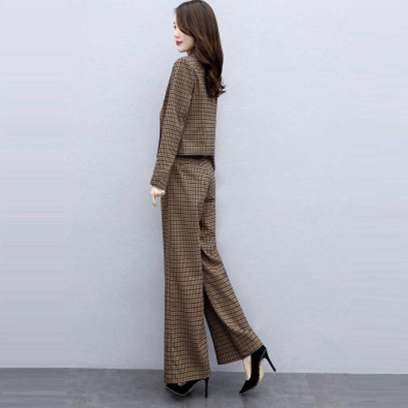 ZARA セットアップ　パンツスーツ　グレンチェック柄　入園式　入学式 パンツスーツ セットアップ レディース チェック柄 スーツ 秋冬 春