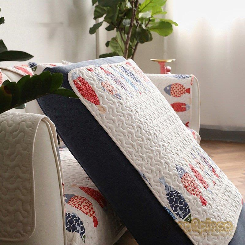 ソファーカバー 魚柄 マルチカバー ベッド ソファー カバー