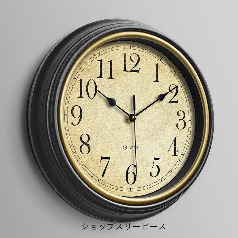 壁掛け時計 掛け時計 静音 壁時計 軽量 見やすい 北欧 レトロ 立体
