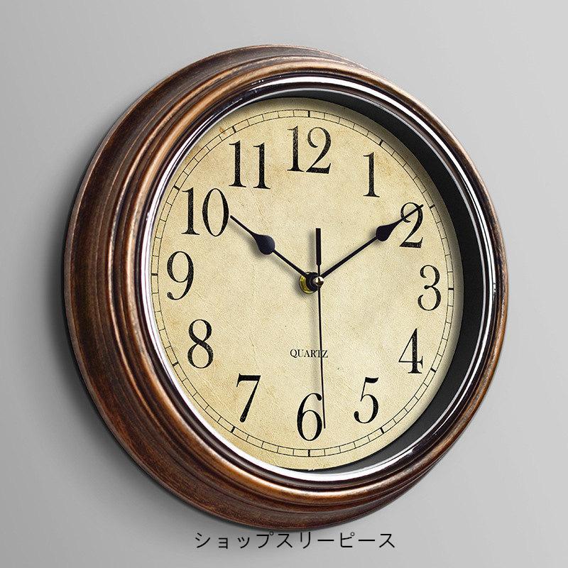 壁掛け時計 掛け時計 静音 壁時計 軽量 見やすい 北欧 レトロ 立体