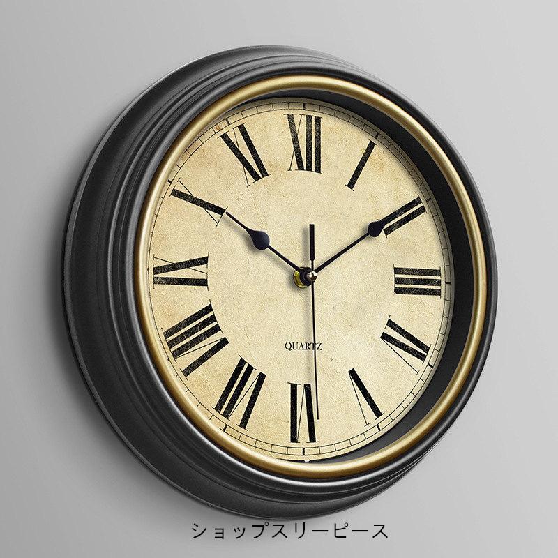 壁掛け時計 掛け時計 静音 壁時計 軽量 見やすい 北欧 レトロ 立体