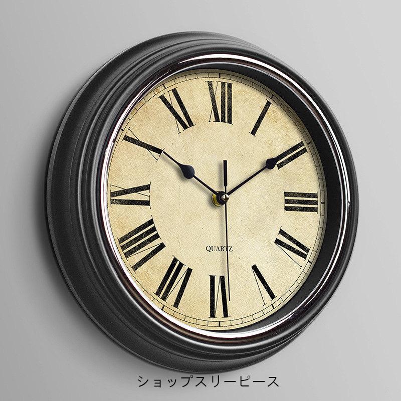 壁掛け時計 掛け時計 静音 壁時計 軽量 見やすい 北欧 レトロ 立体
