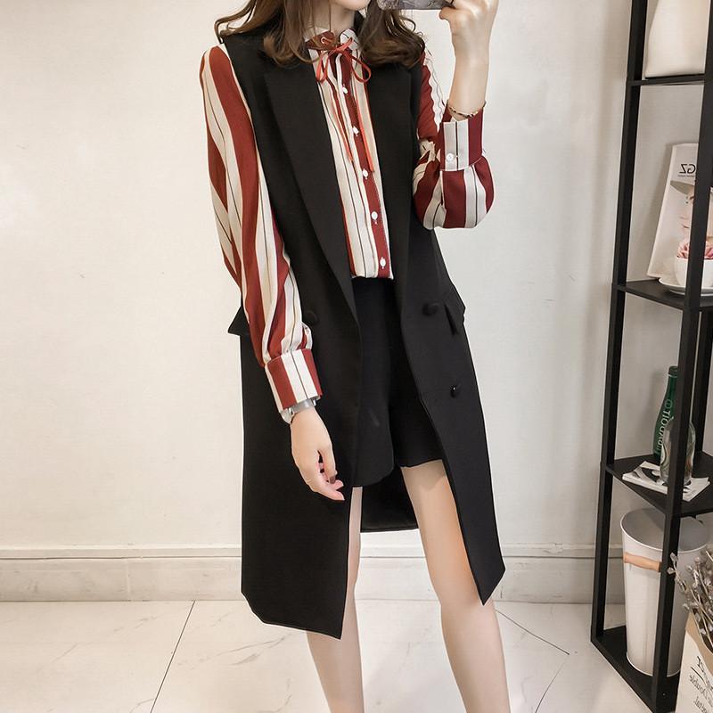 ベスト レディース ジレベスト 前開き ジレ ロング丈 ロングベスト