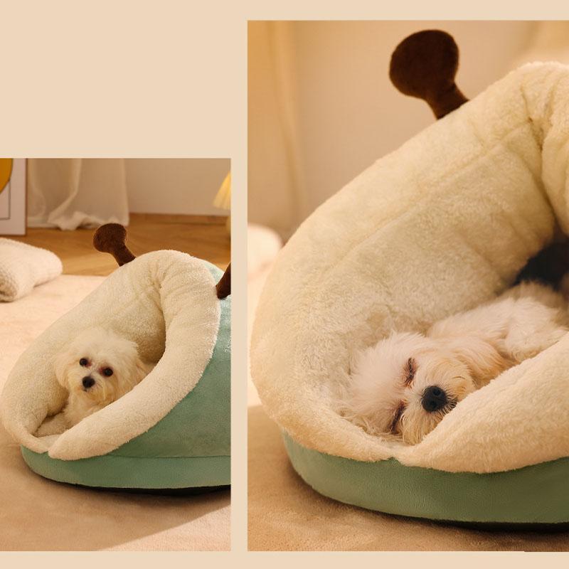ペットベッド クッション ドーム型 犬 猫 ペットハウス 暖かい 寝袋