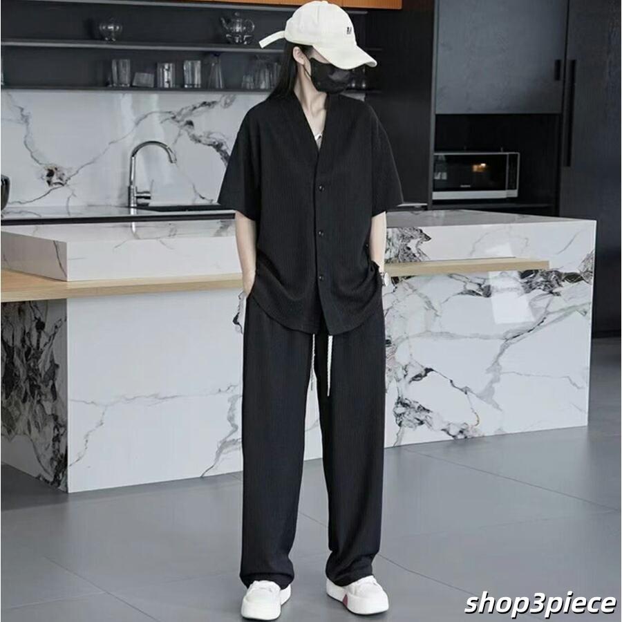 メンズ セットアップ 接触冷感 夏服 半袖 上下セット 大きいサイズ
