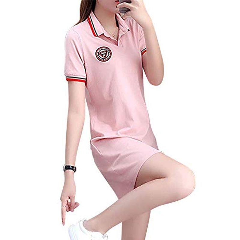 ファッション通販 エアバイ 半袖 襟付き スポーツ ウェア ワンピース カジュアル お洒落 カワイイ ユッタリ 通勤 お出かけ 部屋着 ユニフォーム Pmajk Gov Pk