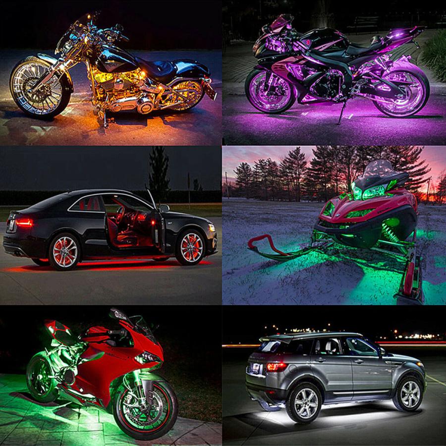 Longsafe バイク用 LEDテープ バイク 防水 RGB LED テープライト 