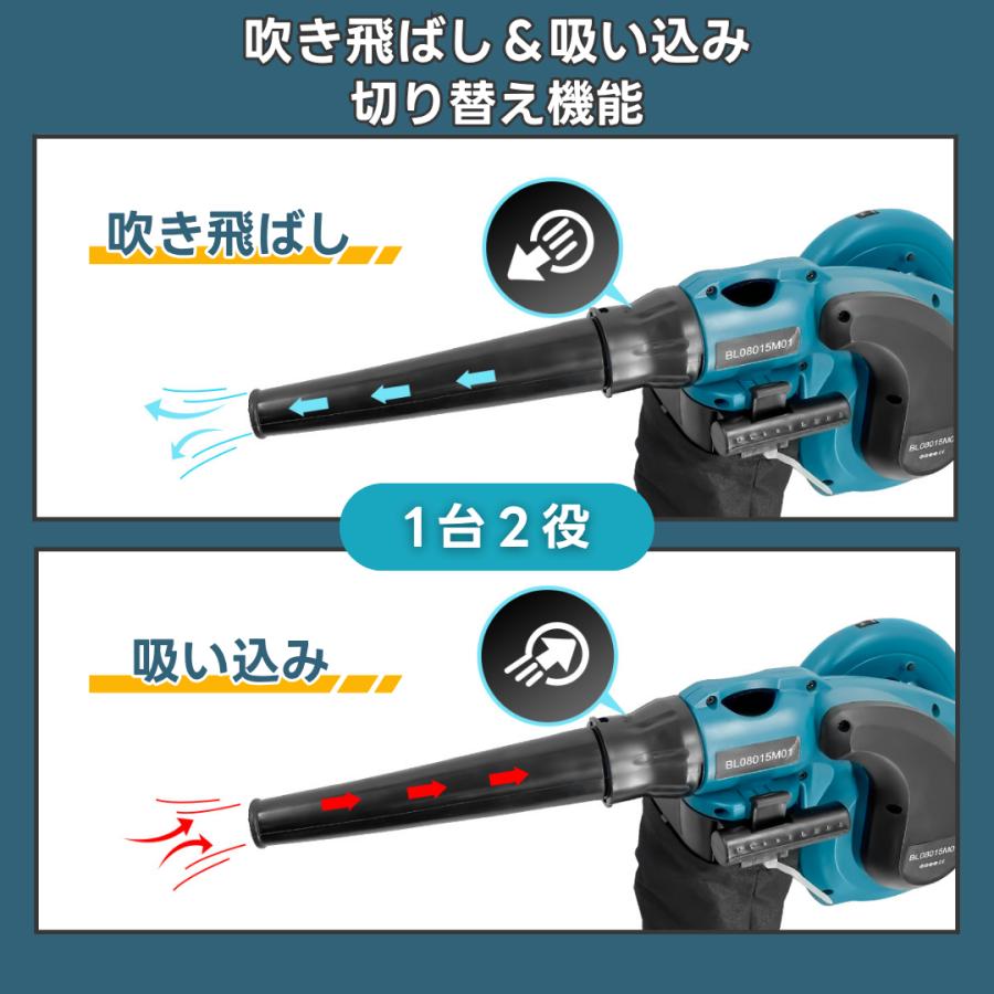 充電式 ブロワ マキタ互換 コードレスブロワー パッケージ Longsafe マキタ 互換品 makita 充電式 ブロワ コードレス ブロワー 集