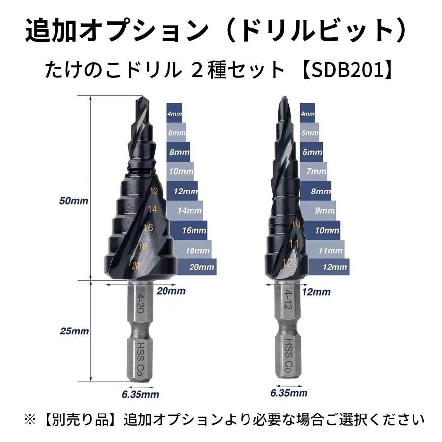 マキタ makita 互換 充電式 インパクトドライバー インパクト ドライバー ブラシレス 小型 ビット コードレス 工具 電動 18V 14.4V バッテリー 対応(IPD01-BL)｜shop68｜10