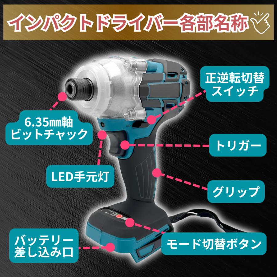 Longsafe マキタ 互換 充電式 インパクトドライバー 18V 14.4V Longsafe マキタ 互換 充電式 インパクトドライバー 18V 14.4V