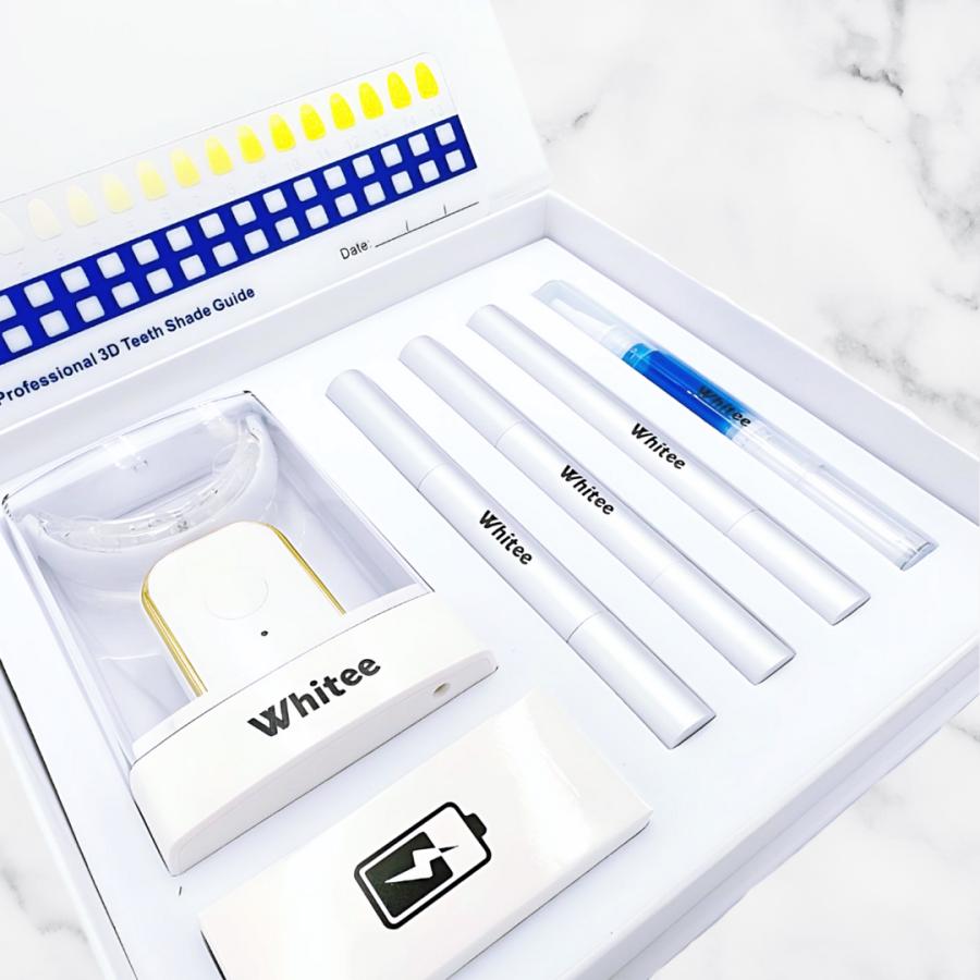 歯科医監修】ホワイトニング LED照射器 歯 セルフ ジェル 4本セット