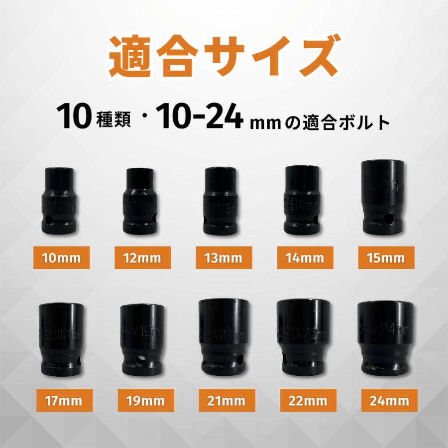 Longsafe マキタ 互換品 makita インパクトレンチソケット 1/2インチ