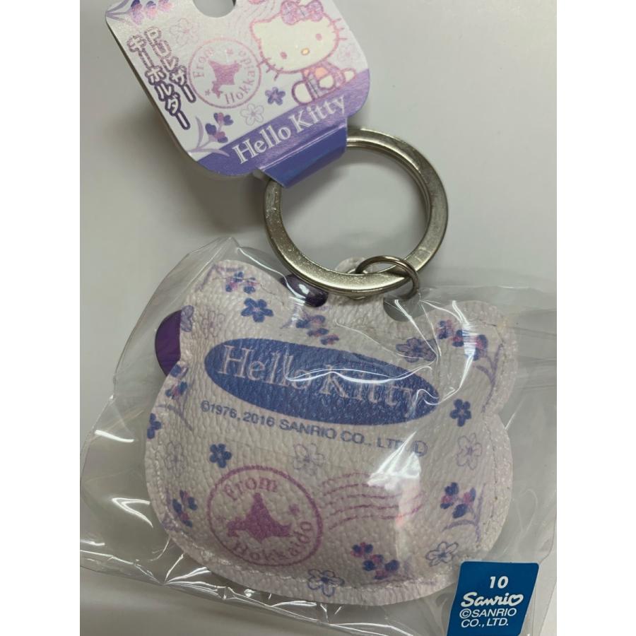 ご当地キティ 北海道限定ぷっくり ラベンダーキティ PUレザー ご当地キティ 北海道限定ぷっくり ラベンダーキティ PUレザー