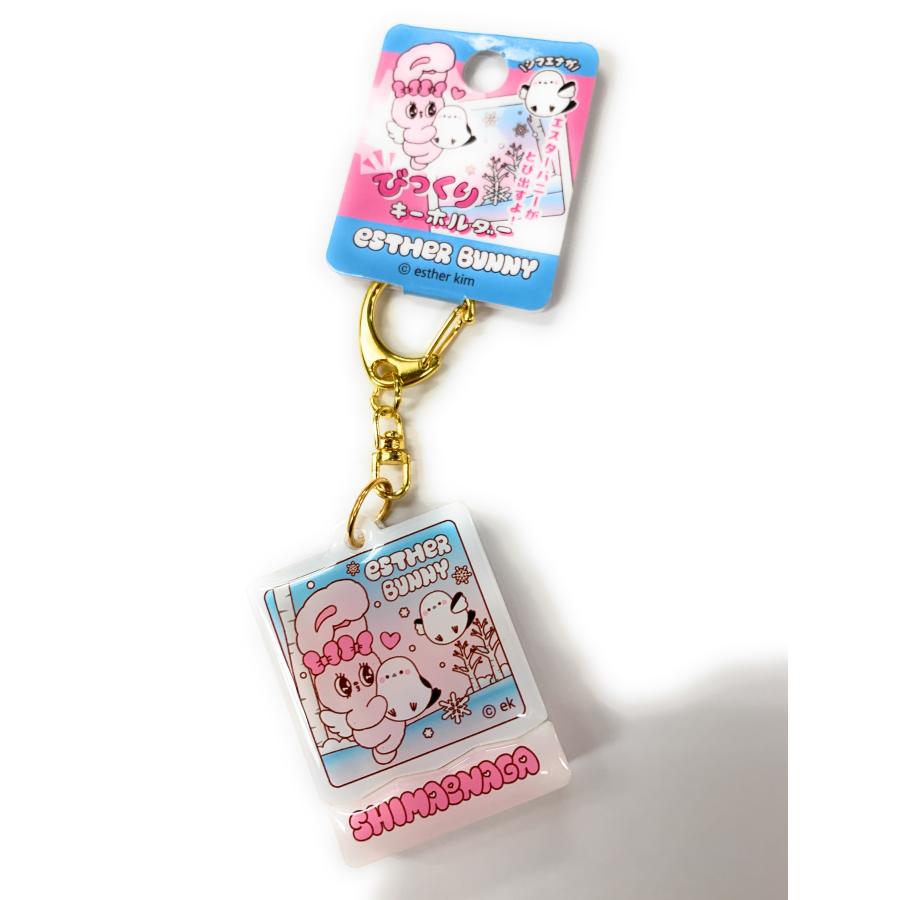 エスターバニー×シマエナガ 北海道限定 びっくりキーホルダー : 北海道