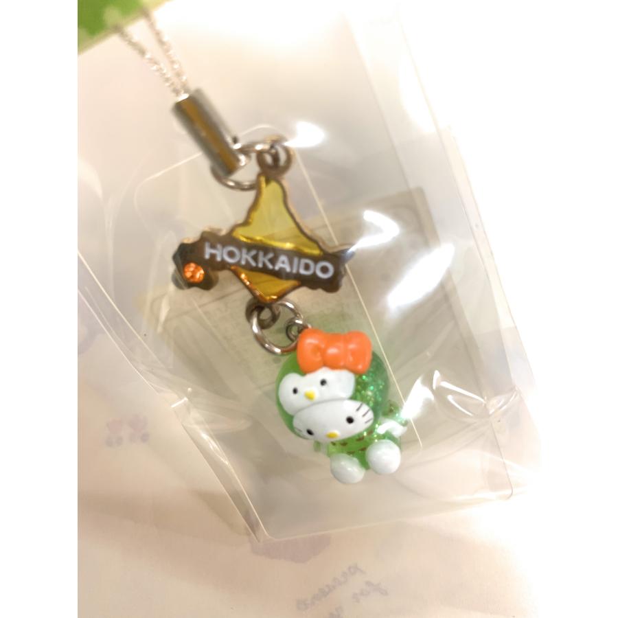 ご当地キティ　北海道限定フクロウキティ　ステンドMAPストラップ10個　新品 ご当地キティ 北海道限定 ふくろうキティ 北海道地図ステンド