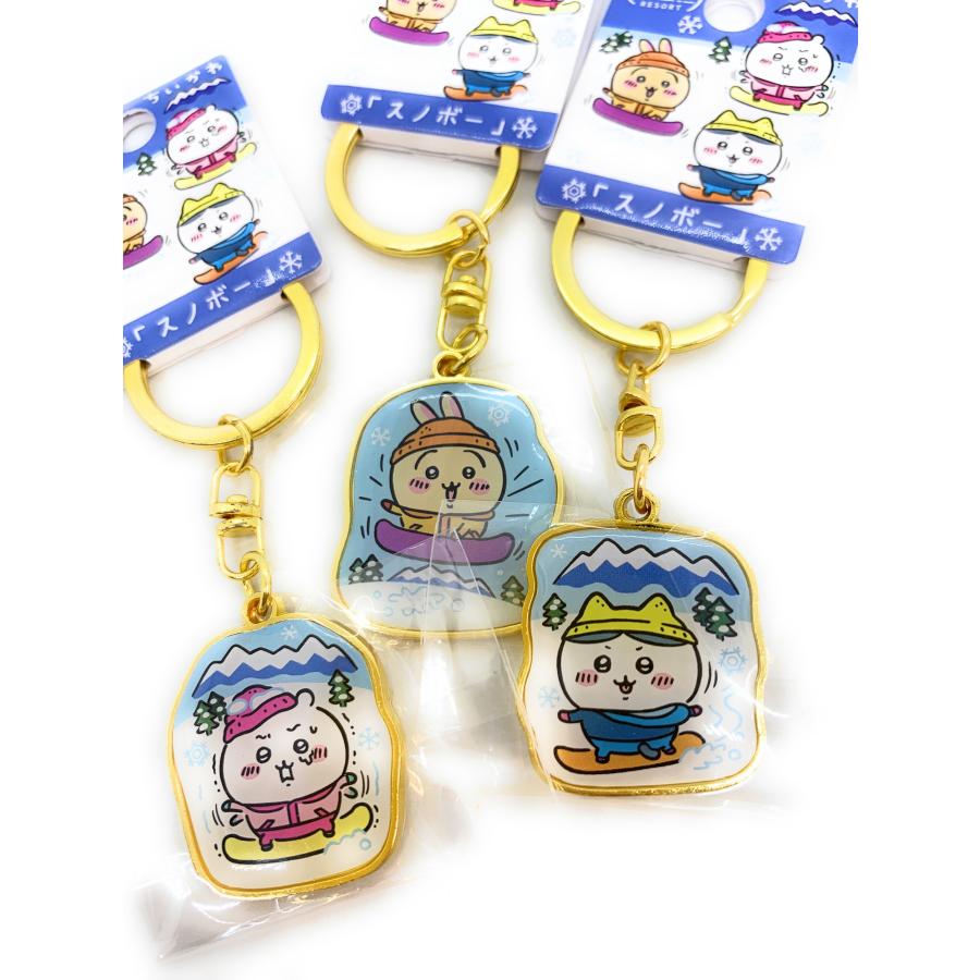 ちいかわ リゾート限定☆winter・スノボ・ダイカットキーホルダー 3種 