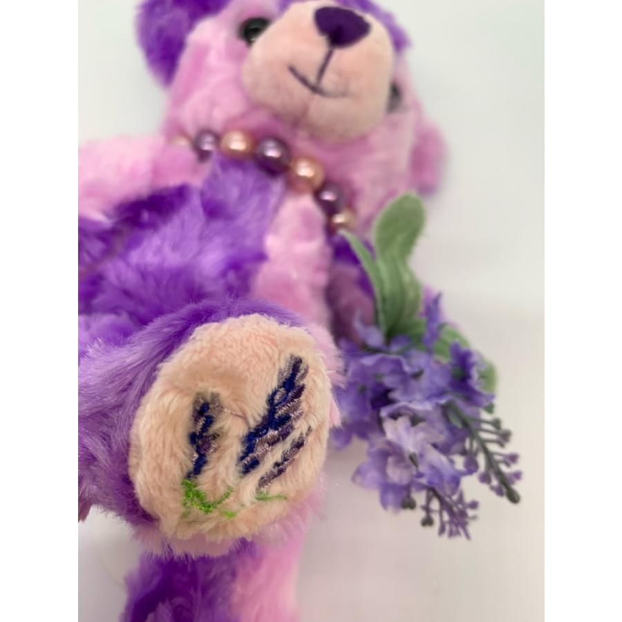 北海道限定ベア☆フラワーベアー・ラベンダー マスコットフック付