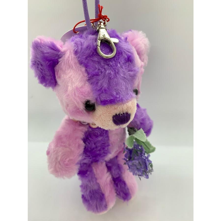 北海道限定ベア☆フラワーベアー・ラベンダー マスコットフック付