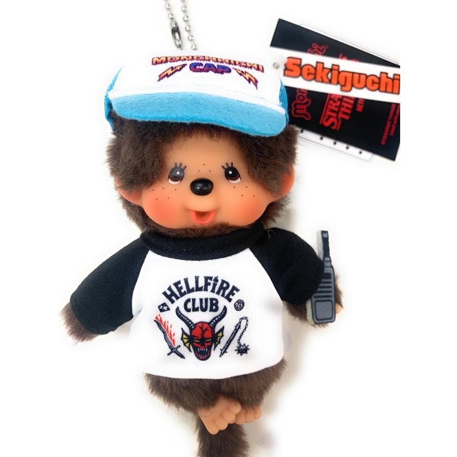 ストレンジャーシングス ヘルファイアクラブ キーホルダー　モンチッチ ストレンジャーシングス ヘルファイアクラブ キーホルダー モンチッチ