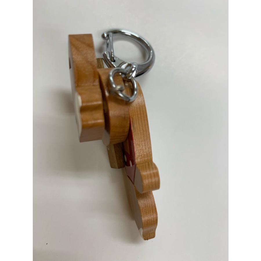 木製品 北海道限定 プラプラ北きつねさんキーホルダー : 北海道