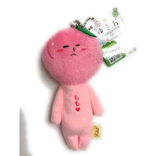 ゆきお 桃 peach マスコットチェーン : 北海道キャラクター倶楽部shopY