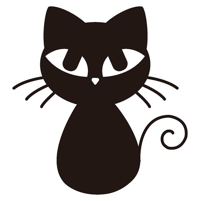 猫 シルエット ステッカー Cat 02 1枚 カラー選択 ネコ ねこ カッティングステッカー Silhouette Sticker Cat 02 ピクトプレート通販ハートサイン 通販 Yahoo ショッピング