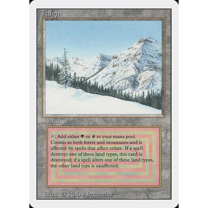MTG □土地/英語版□ 《Taiga》リバイズド 3ED : ツクモヤ ヤフー店 