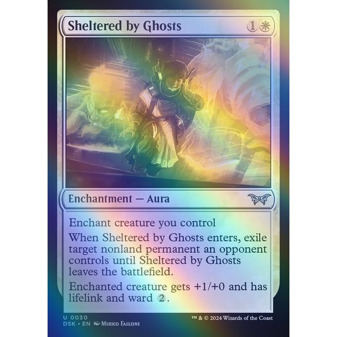 MTG □白/英語版□(030)《幽霊による庇護/Sheltered by Ghosts》☆FOIL
