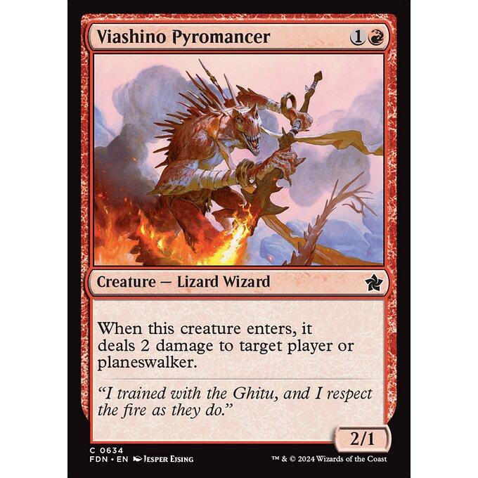 MTG □赤/英語版□(634)《ヴィーアシーノの紅蓮術師/Viashino