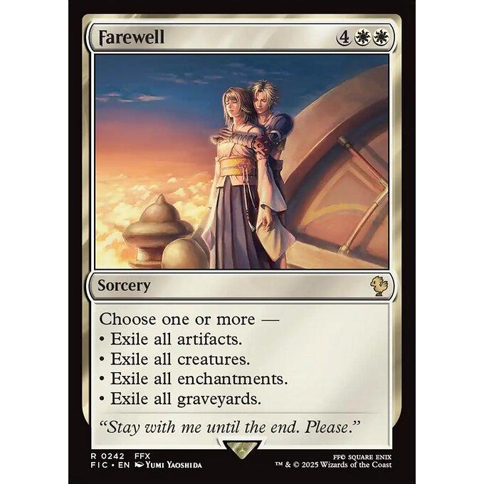 MTG ファイナルファンタジー ポスター キラ ホロ【未使用新品・非売品】 MTG □白/英語版□ (242)《告別/Farewell》ファイナルファンタジー FIC