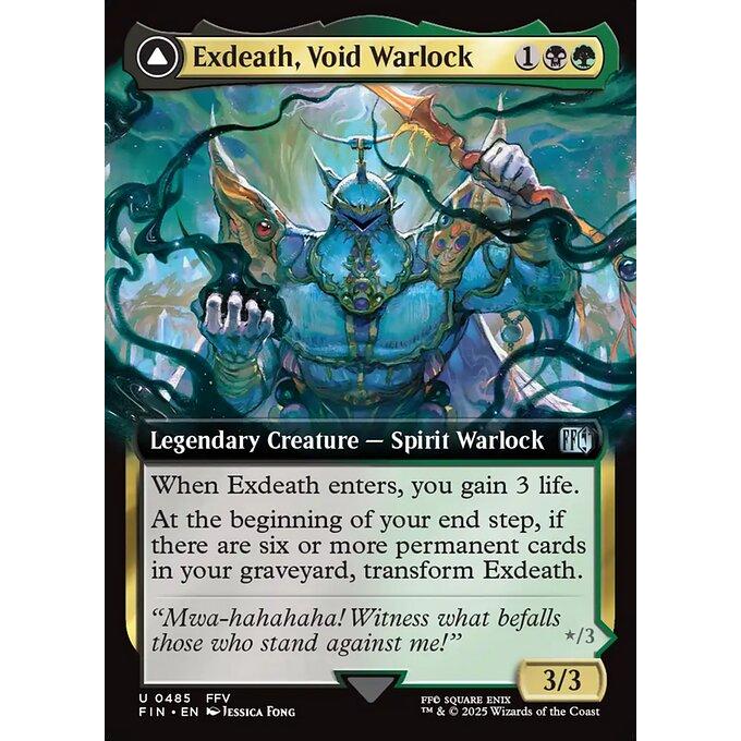 mtg 「無」の暗黒魔導士、エクスデス 英語 拡張FOIL FF MTG □金/英語版□ 《(485)《「無」の暗黒魔道士、エクスデス/Exdeath