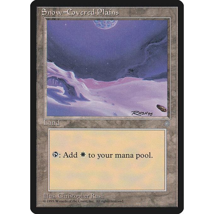 MTG □土地/英語版□ 《冠雪の平地/Snow-Covered Plains》アイスエイジ