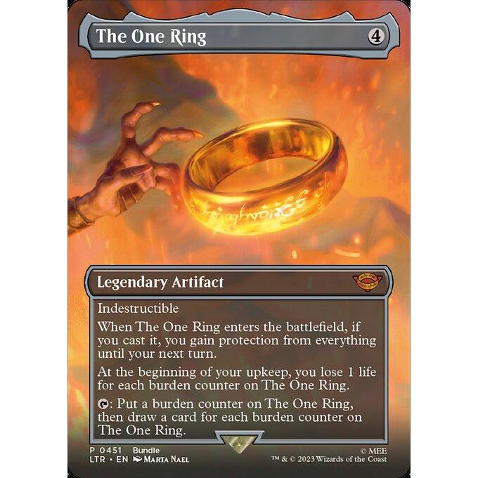 MTG □無/英語版□ 《一つの指輪/The One Ring》☆拡張アートFOIL