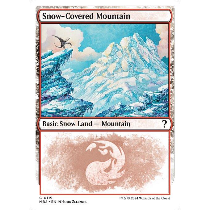 MTG □土地/英語版□(119)《冠雪の山/Snow-Covered Mountain