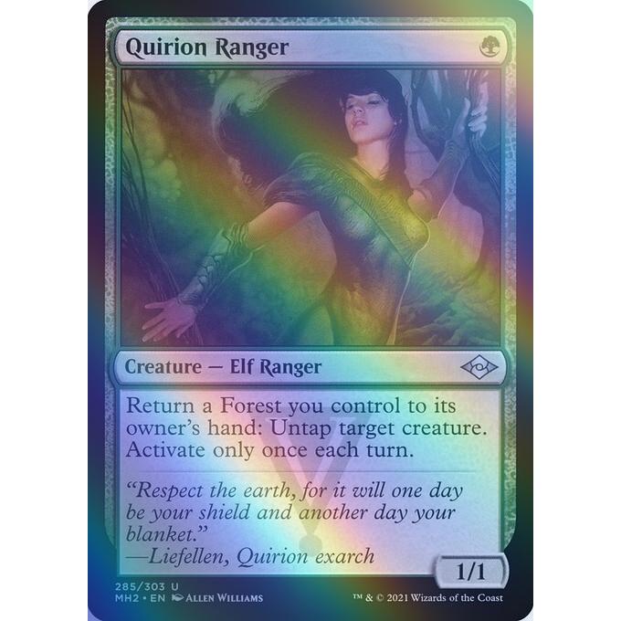 MTG 緑/英語版 《クウィリーオン・レインジャー/Quirion Ranger》★エッチングFOIL★モダンホライゾン2 MH2 : ツクモ ...