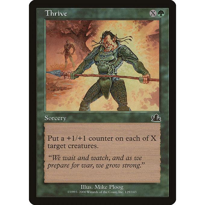 MTG □緑/英語版□ 《生育/Thrive》☆FOIL☆ プロフェシー PCY