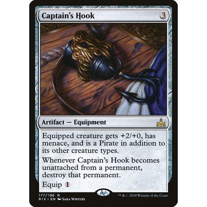 MTG ■無/英語版■ 《船長の鉤/Captain's Hook》★FOIL★ イクサランの相克 RIX｜shop998