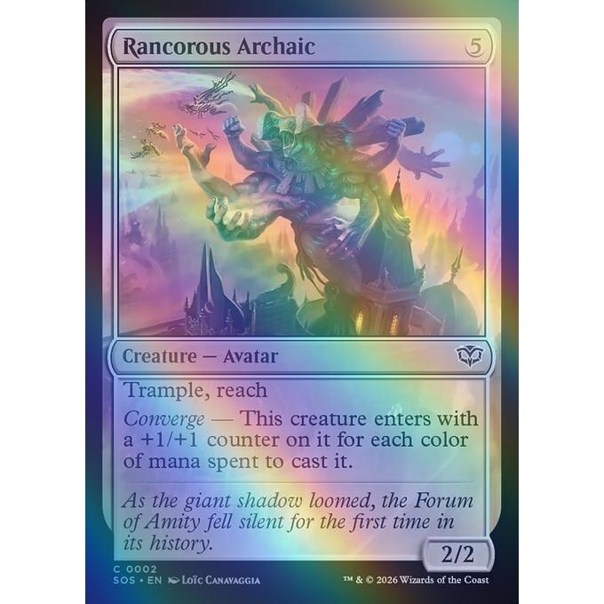 MTG 無/英語版 (002)★FOIL★《怨恨のアルカイック/Rancorous Archaic》ストリクスヘイヴンの秘密 SOS無C ...