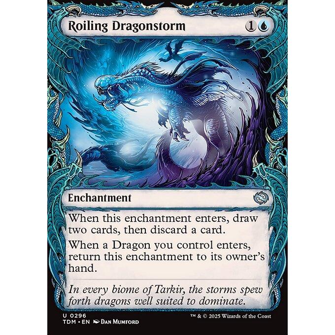 MTG □青/英語版□(296)《乱動するドラゴンの嵐/Roiling Dragonstorm