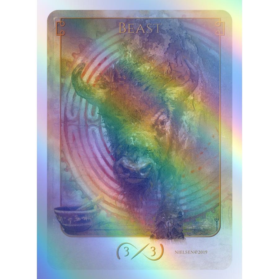MTG □トークン□ 《ビースト/BEAST 3/3》☆FOIL☆ Tokens of Spirit 