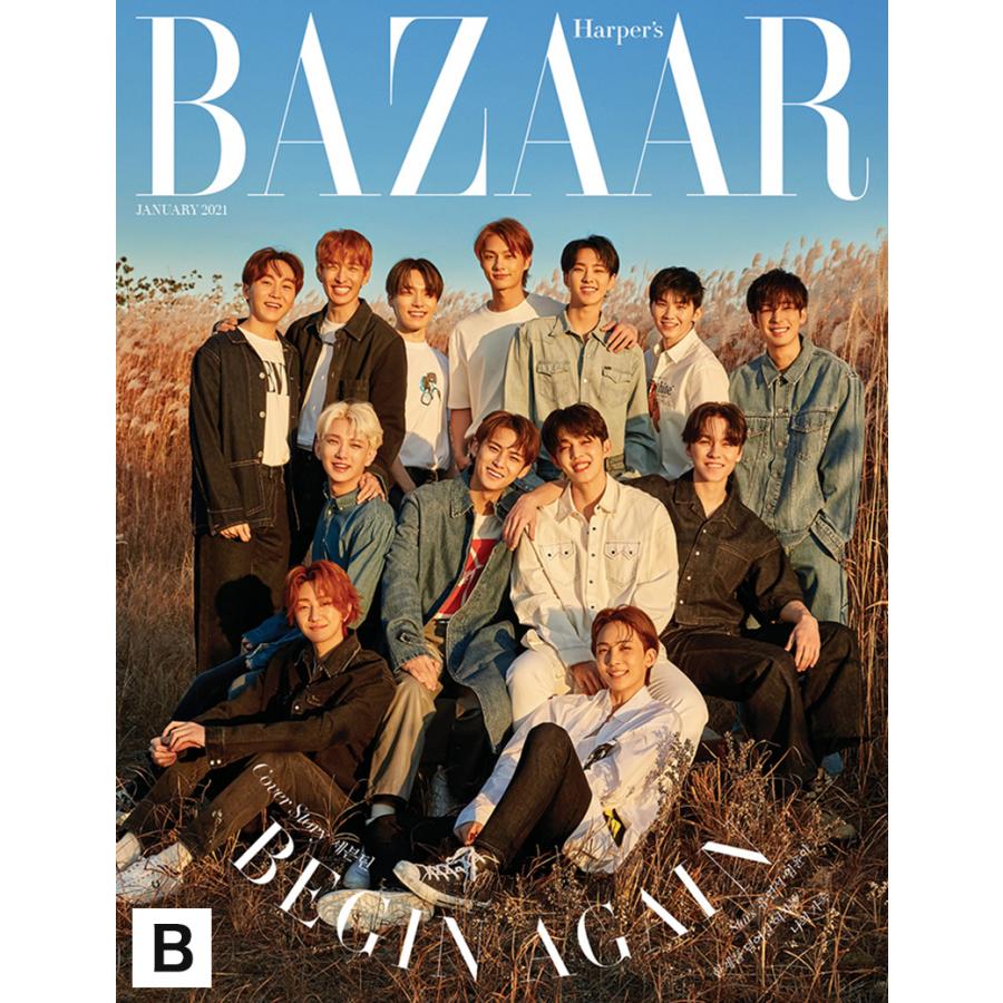 【5種選択】 BAZAAR 1月号 2021.1 表紙画報インタビュー:SEVENTEEN 和訳付き 韓国雑誌 １次予約 送料無料｜shopandcafeo｜03