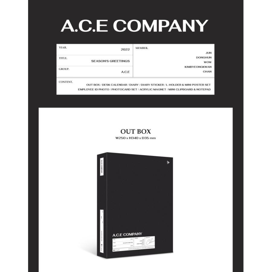 【A.C.E】【2022 SEASONS GREETINGS】 カレンダー 公式 1次予約 送料無料｜shopandcafeo｜02