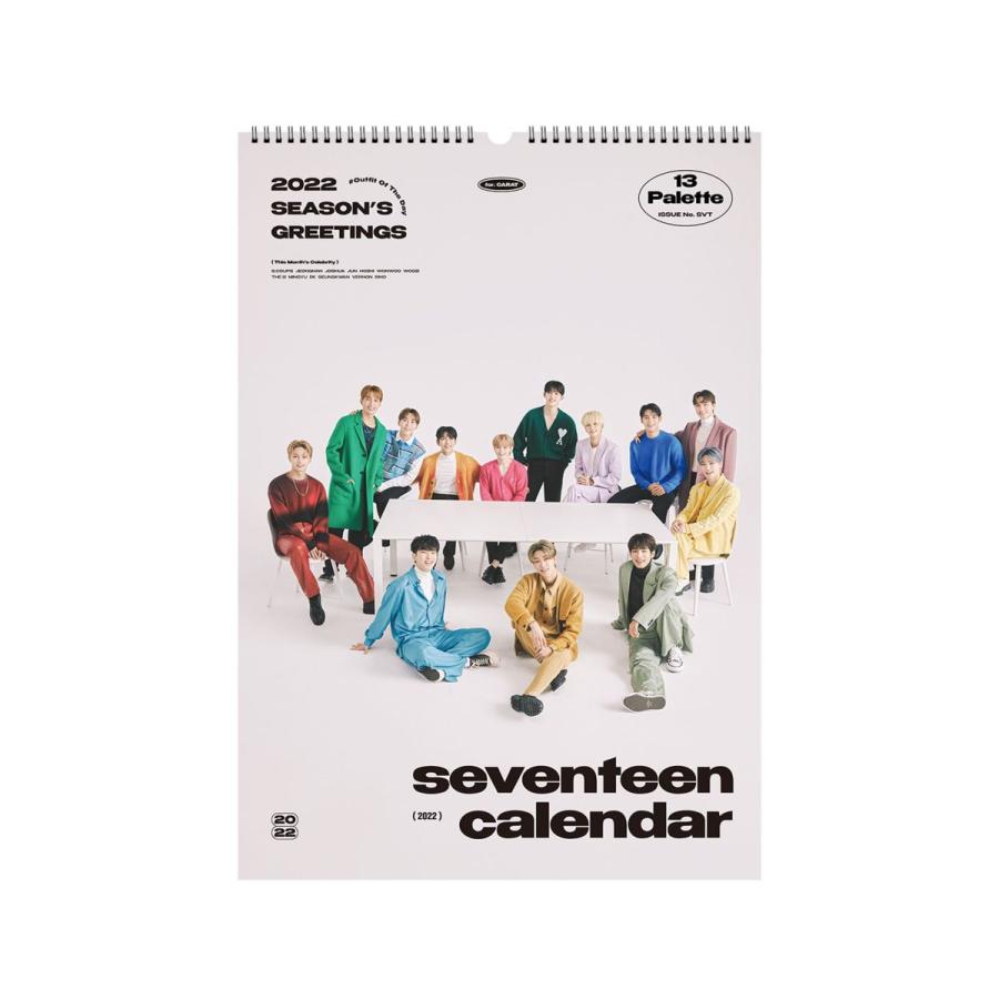 (WALL calendar)【SEVENTEEN】 2022 SEASONS GREETINGS カレンダー 公式 1次予約 送料無料｜shopandcafeo