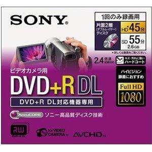 SONY 録画用8cm片面2層式 DL対応 DVD R(標準55分) 3枚入 3DPR55DL